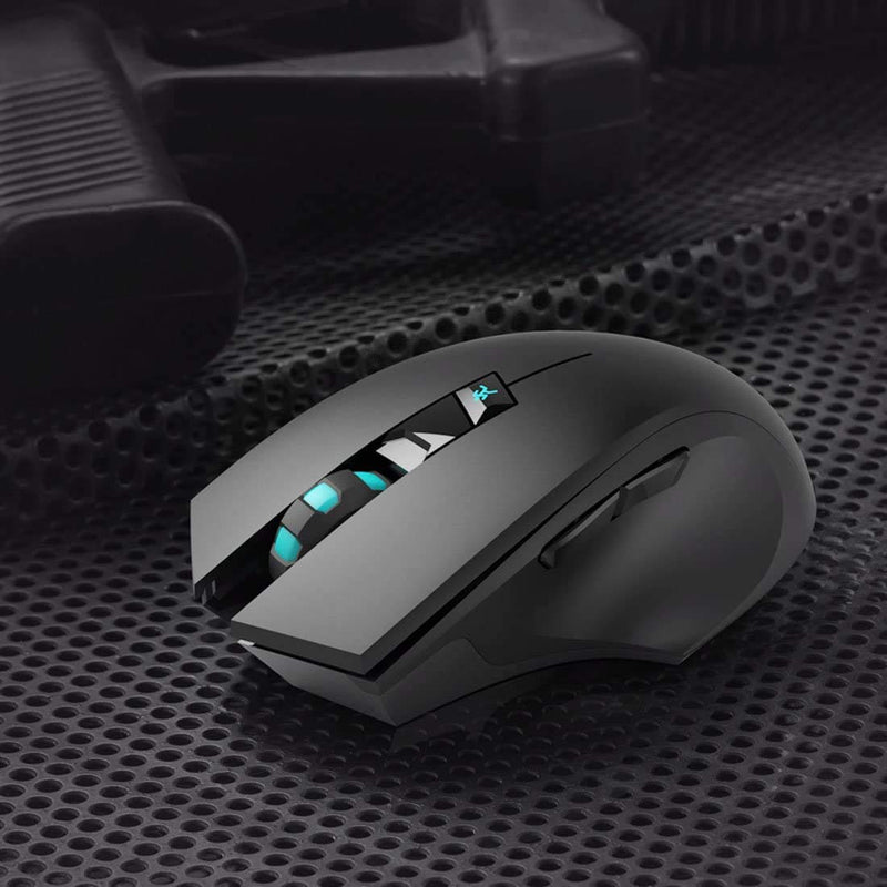 [Australia - AusPower] - Noiseless Wireless Mouse,Forter i720 Erognomic Right-Handed Wireless Silent Gaming Mouse for Windows and MAC - Black 