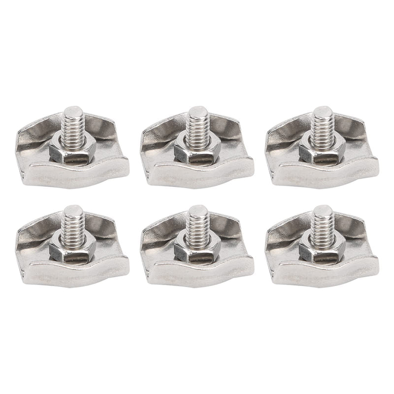[Australia - AusPower] - YIUS 20Pcs Steel Wire Rope Chuck Lock 304 Stainless M3 Single Clip Clamp for Industrial Mechanism 