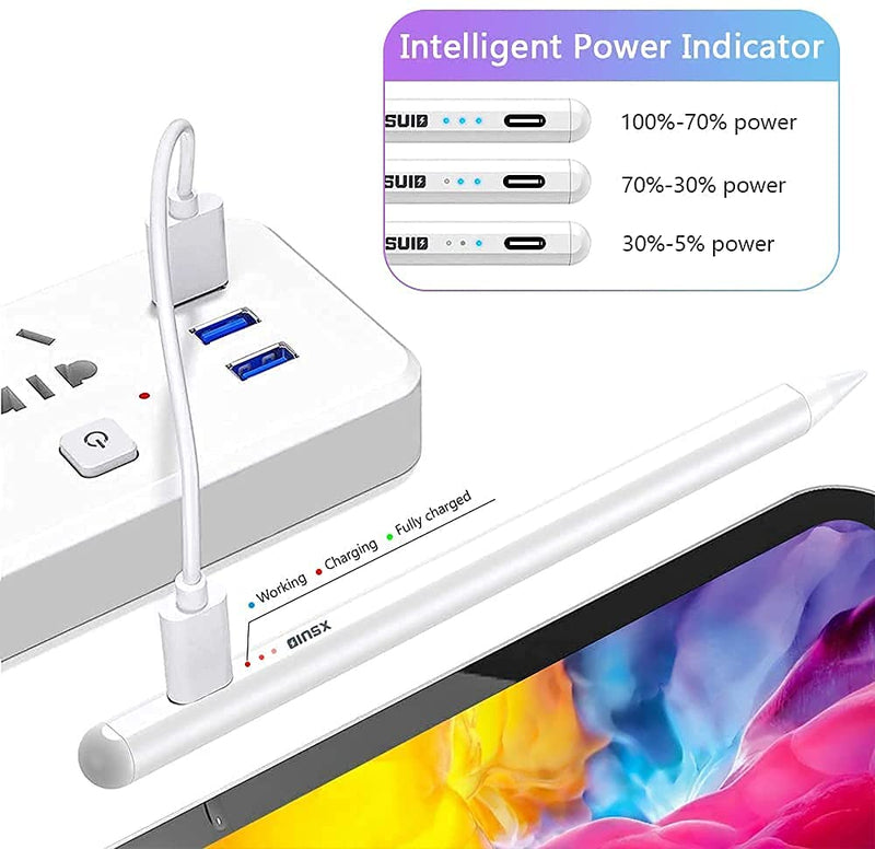 [Australia - AusPower] - Stylus Pen for Apple iPad Pencil,Active Pen with Palm Rejection,Tilt, Magnetic Compatible with 2018-2020 Apple Pencil 2 Generation for iPad 8th/7th/6th Gen iPad Air iPad Mini iPad Pro (11/12.9") 