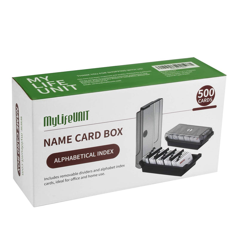 [Australia - AusPower] - MyLifeUNIT Business Card Holder, Name Card Organizer with Dividers and Index Tabs (500 Cards Capacity) 