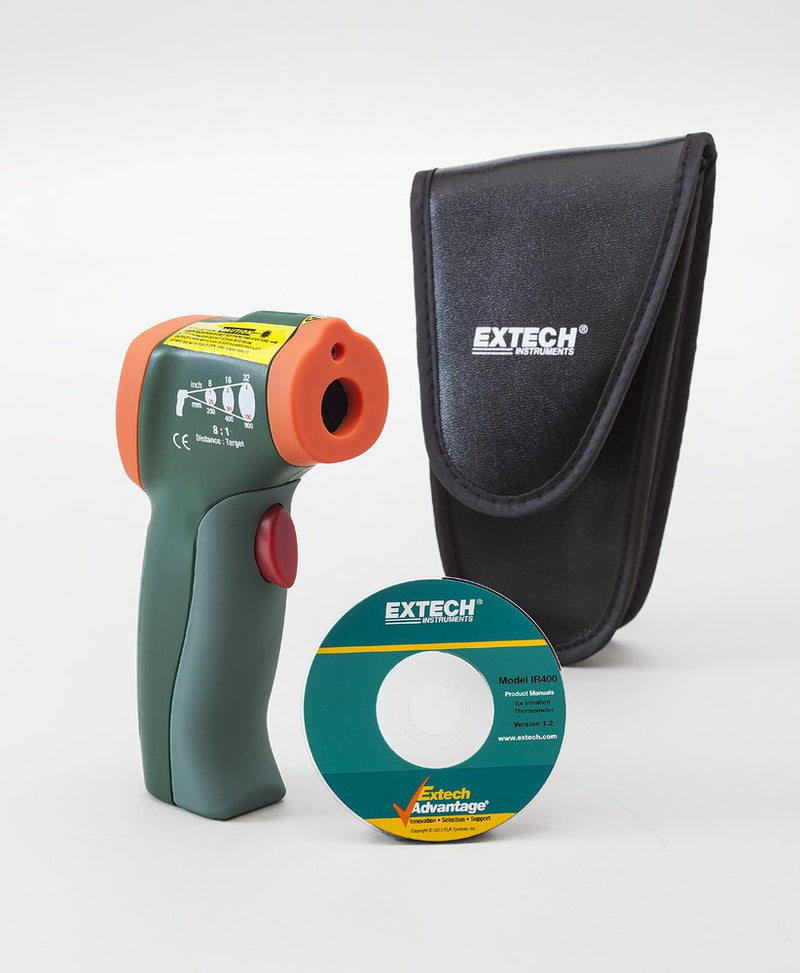 [Australia - AusPower] - Extech IR400 Mini IR Thermometer Green, 0.334027777777778 8:1 Standard 