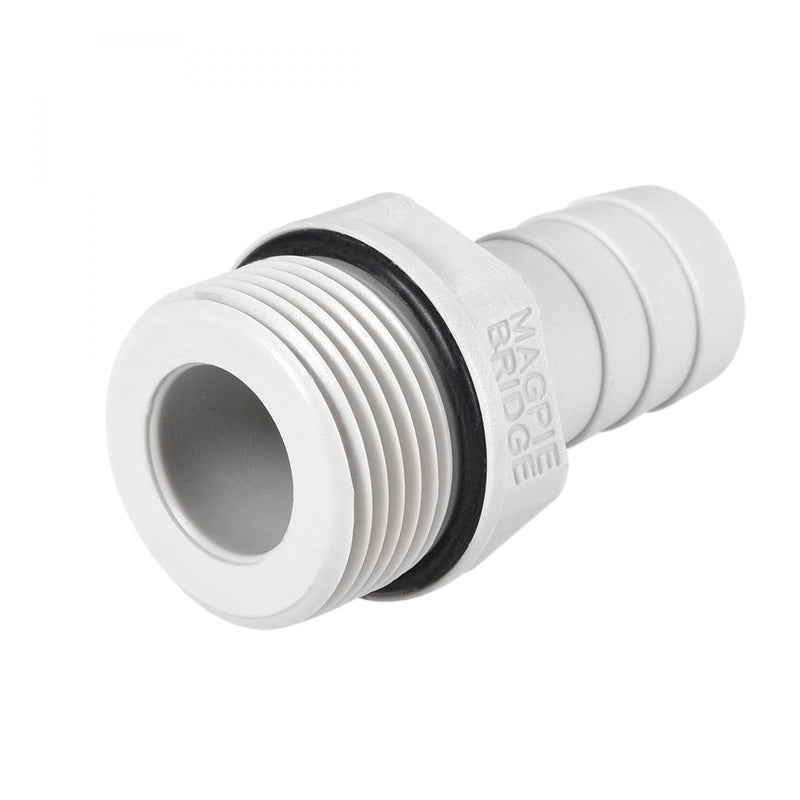 [Australia - AusPower] - uxcell PVC Barb Hose Fitting Connector Adapter 12mm or 15/32" Barbed x G3/4 Male Pipe 6pcs 