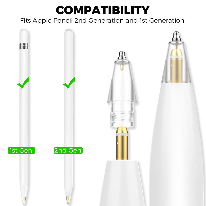 [Australia - AusPower] - AhaStyle Apple Pencil Sleeve & Replacement Nibs 