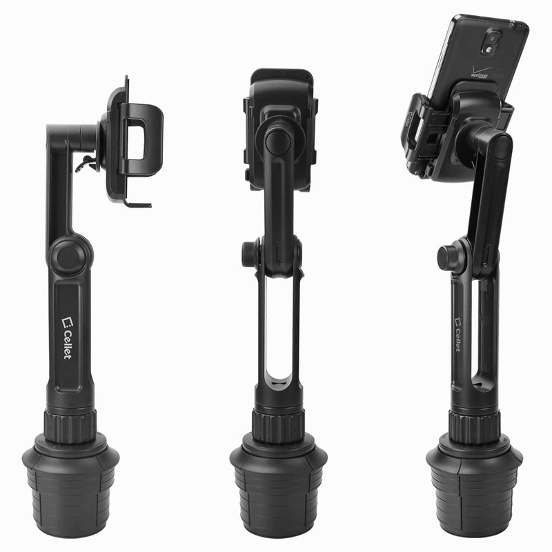 [Australia - AusPower] - Cellet Universal Smartphone 360 Adjustable Cup Holder Mount, Hands Free Automobile Cradle Compatible with Apple iPhone Xs Max XR 8 Plus, Galaxy S10 S10e S10Plus, S9 S9Plus Note 9, GPS (13in Neck) 13in Neck 