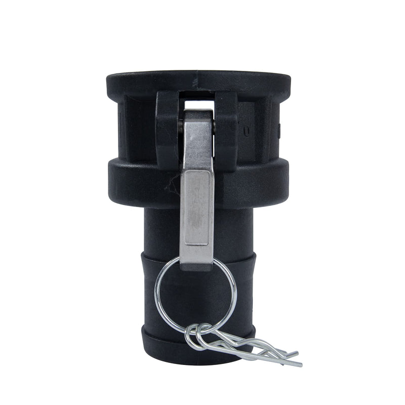 [Australia - AusPower] - Quafwia 2 pcs Polypropylene Camlock Fittings (2"Type C) Cam lock Hose Fittings Standard Female Coupler x Hose End With Camlock Gasket Inside Camlock Fittings Poly (2") 2 Inch 