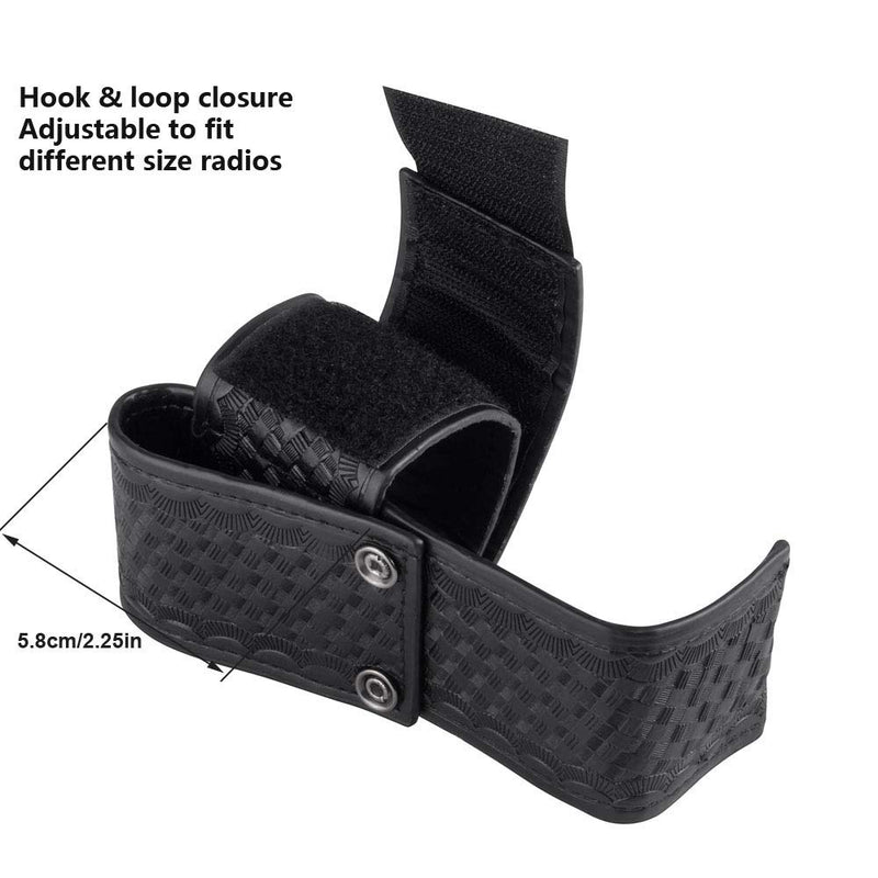 [Australia - AusPower] - ROCOTACTICAL L Style Universal Radio Holder, Basketweave Radio Case Two Way Radio Holder for Motorola MT500, MT1000, MTS2000 and Similar Models, Universal Fit Radio Carrier 