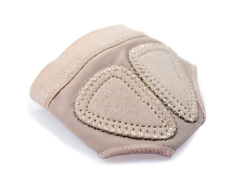 [Australia - AusPower] - DANCEYOU Foot Thongs 1/2 Pairs Professional Lyrical Paws Pads Ballet Belly Contemporary Dance Wear 5 Sizes for Kids Women and Men X-Small Lightbrown-upgraded 