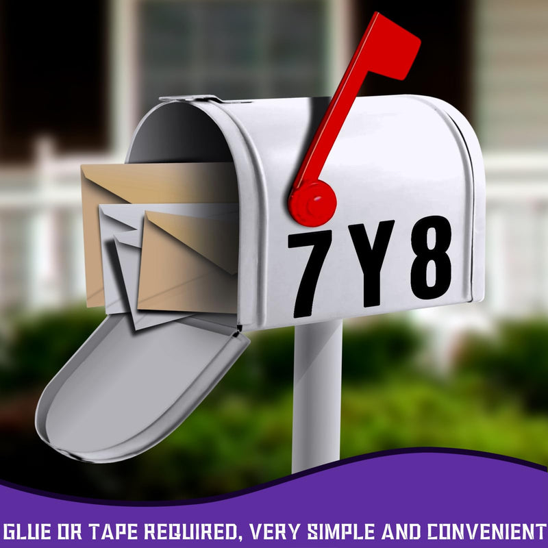 [Australia - AusPower] - CZWESTC 18 Sheets Large Letter Numbers Stickers, 4 Inch Waterproof Mailbox Numbers Stickers, Self Adhesive Vinyl Letters Numbers Stickers for Car, Mailbox, House Numbers, Window, Door, Address Number 