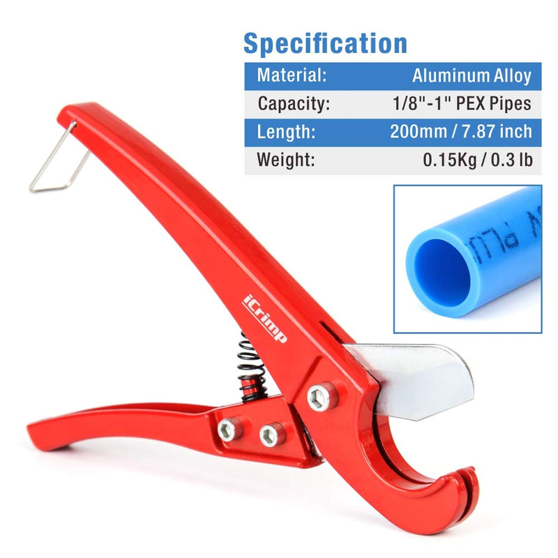 [Australia - AusPower] - IWISS PEX Pipe Cutters for Cutting 1/8"-1" PEX Tubings, NOT for PVC Pipes Original Version 
