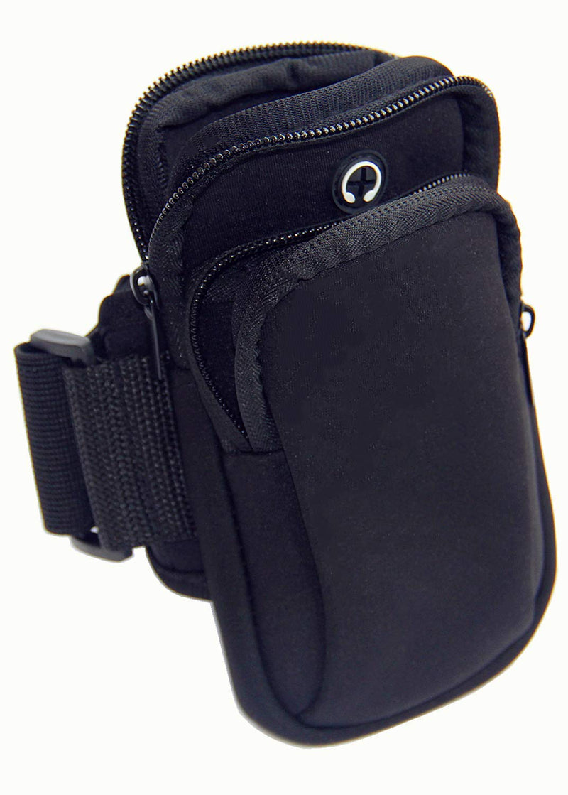 [Australia - AusPower] - Naolewa96 Double Pouch Holder Arm Band/Package/Bag Used in Running/Sports/Workout/Outdoors/Travel.Fit for All Below 6.0 Inch Cellphone Mp3 and Other Things.(Free of Cost a Waterproof Running Belt). 