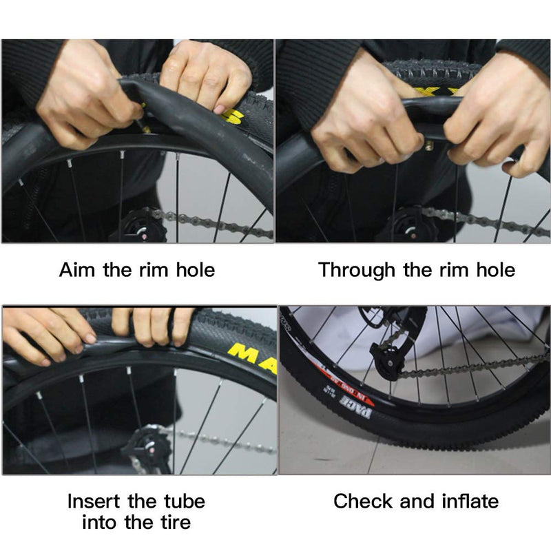 [Australia - AusPower] - Vitog Bike Tube 26 x 1.95 Standard (32mm) Schrader Valve 26 Inch Bike Tube with 2 Tire Levers & 6 Adhesive Patches Bicycle Tube 26 x 1.75 to 2.125 Bike Tire Tube 26"x1.75-2.125, 32mm 
