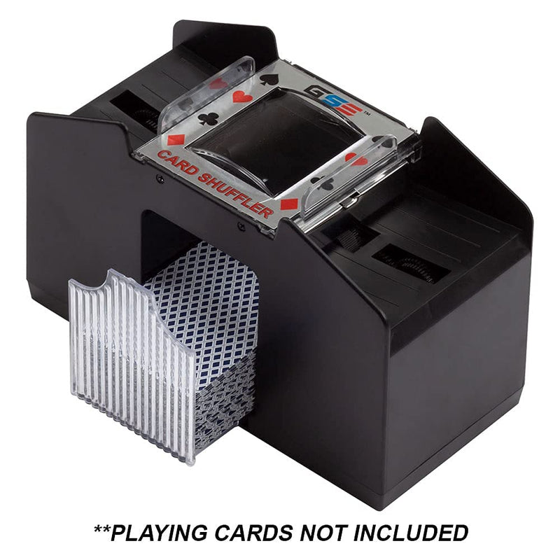 [Australia - AusPower] - Casino Automatic Card Shuffler Battery Operated for Blackjack and Poker Playing Card Games (1-4 Deck Card Shuffler) 1-4 Deck Card Shuffler 