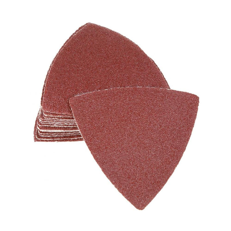 [Australia - AusPower] - 82pcs Triangular Hook & Loop Sandpaper Sanding Sheets Oscillating Multitool Sand Pad for Bosch Stanley Multimaster Makita Dremel 