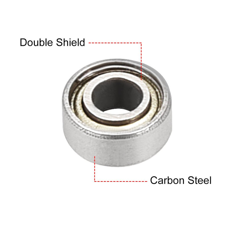 [Australia - AusPower] - uxcell 683ZZ Ball Bearing 3mm x 7mm x 3mm Double Shielded Deep Groove Bearings, Carbon Steel 20pcs 