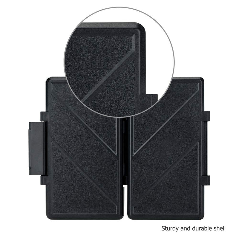 [Australia - AusPower] - Kiorafoto 36 Slots Memory Card Case Holder Water-Resistant Keeper Wallet for 12 SD SDHC SDXC + 24 TF MSD MicroSD MicroSDHC MicroSDXC Memory Cards Storage Organizer For 12 SD + 24 TF / MSD 