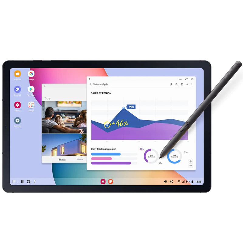 [Australia - AusPower] - Galaxy Tab S6 Lite Pen Replacement S Pen for Samsung Galaxy Tab S6 Lite (EJ-PP610) Stylus Pen+Tips/Nibs(Oxford Gray) Oxford Gray 