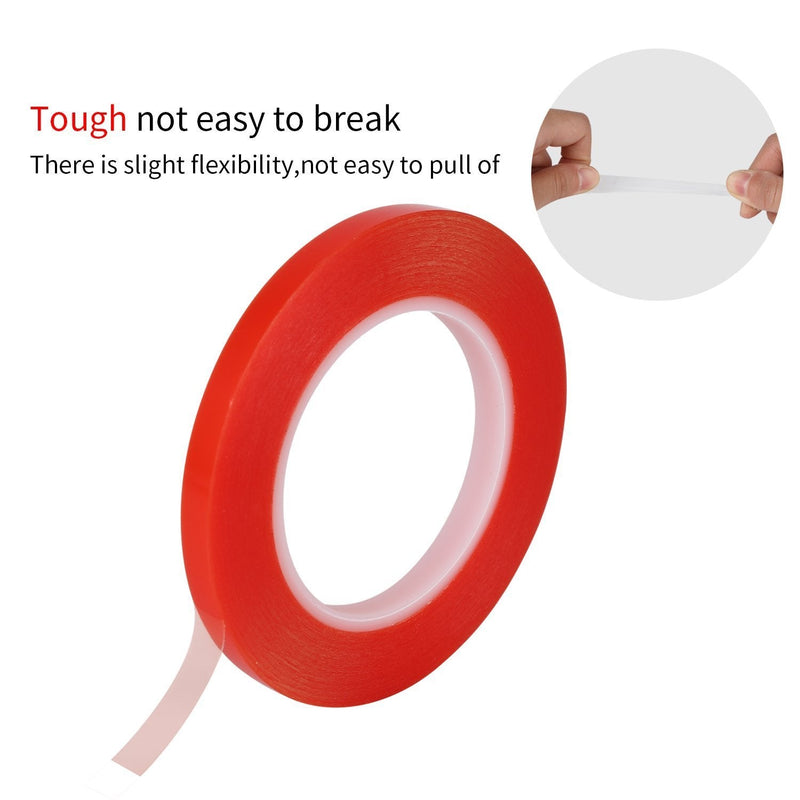[Australia - AusPower] - Double Sided Adhesive Tape Kaisiking 5mm / 10mm x 25M Heat Resistant High Adhesion Transparent Acrylic Tape, LCD Screen Repair Sticker for Cell Phone Touch Screen Repair 2pcs (5mm+10mm) 