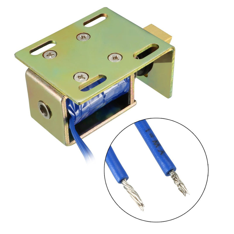 [Australia - AusPower] - uxcell Eelectric Door Lock Solenoid,DC 24V 25N Force 10mm Stroke,Pull Type,Open Frame,Solenoid Electromagnet with Mount Board,Linear Motion,JF-S1040DL 