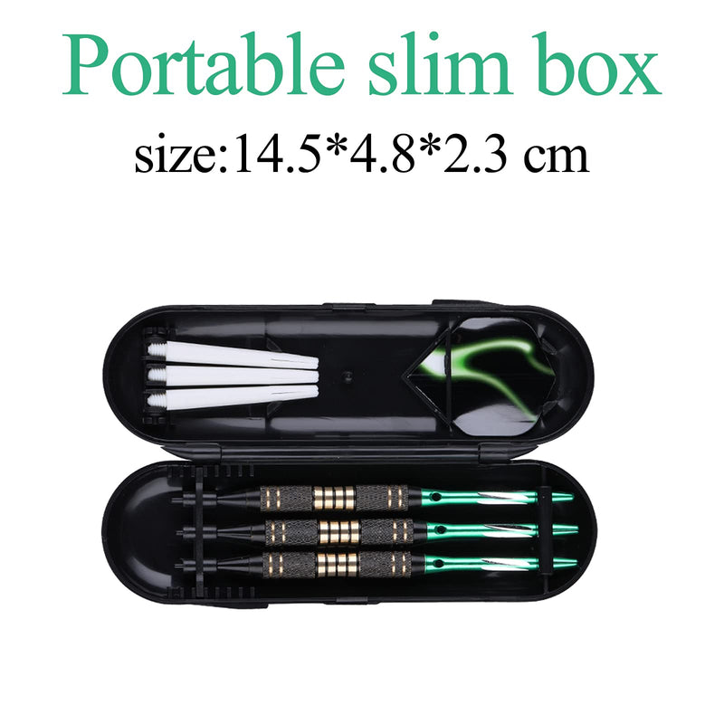[Australia - AusPower] - sanfeng Soft tip Darts Set 18 Gram - Professional Darts Plastic Tip with Brass Barrel + Aluminum Shafts + 50 Rubber o-Ring + 6 Flights +30 Soft Tips for Electronic Dartboard GREEN 