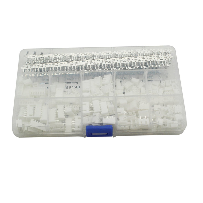 [Australia - AusPower] - Didamx 560Pcs 2.54mm JST-XHP 2/3 / 4/5 / 6 Pin housing and Male/Female Pin Head Connector Adapter Plug Set 