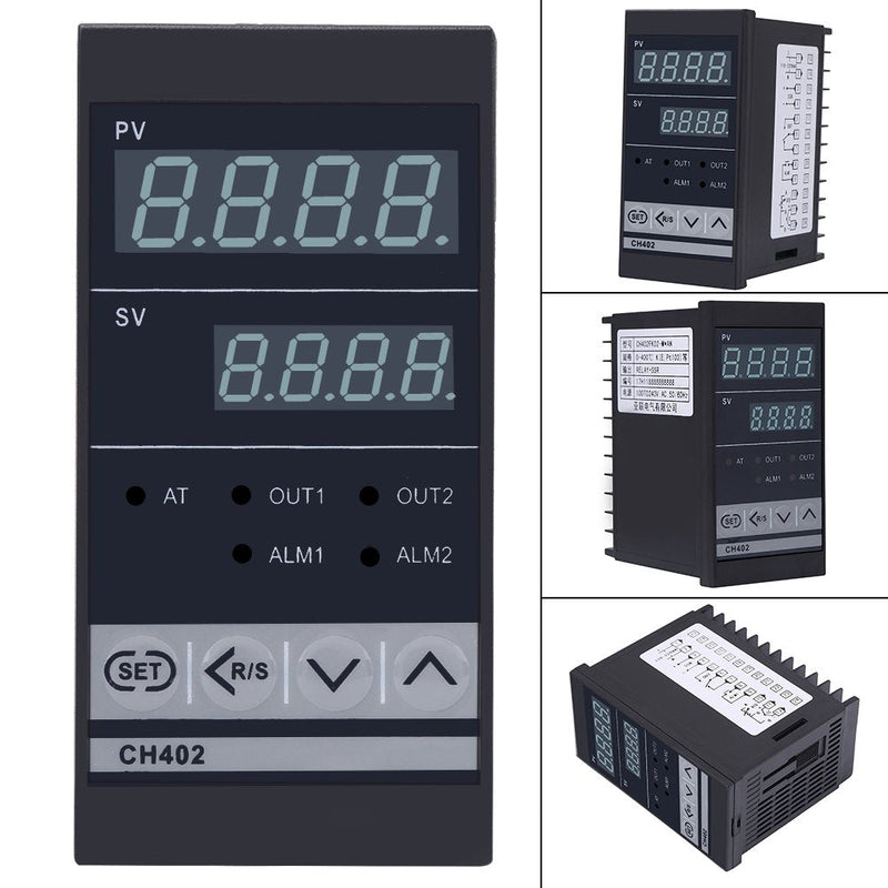 [Australia - AusPower] - CH402 AC85-264V High Precision Smart PID Temperature Controller Thermostat Relay TC/RTD Input 