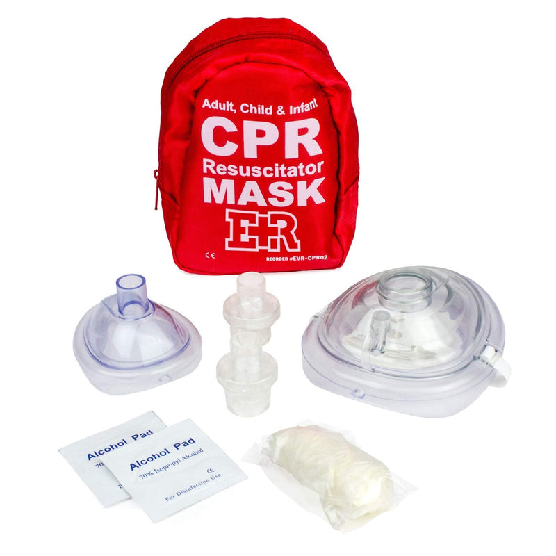 [Australia - AusPower] - Ever Ready First Aid, Fanny Pack/Hip Pack, Fully Stocked First Aid Kit with Adult & Infant CPR Combo Masks (72 Piece Set) 72 Piece Set 