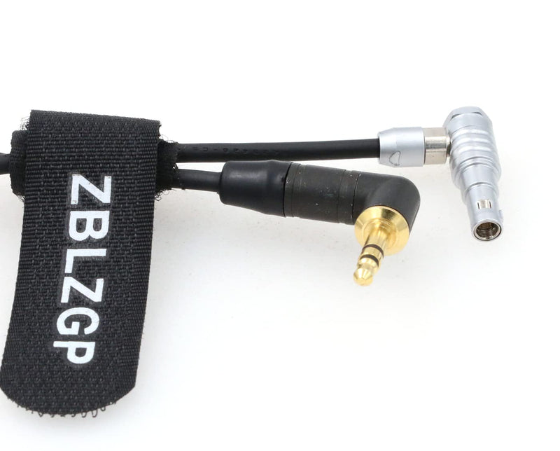 [Australia - AusPower] - ZBLZGP Right Angle 5 Pin Male to 3.5mm Right Angle TRS Audio Cable for ARRI Alexa Mini Camera (50CM) 50CM 