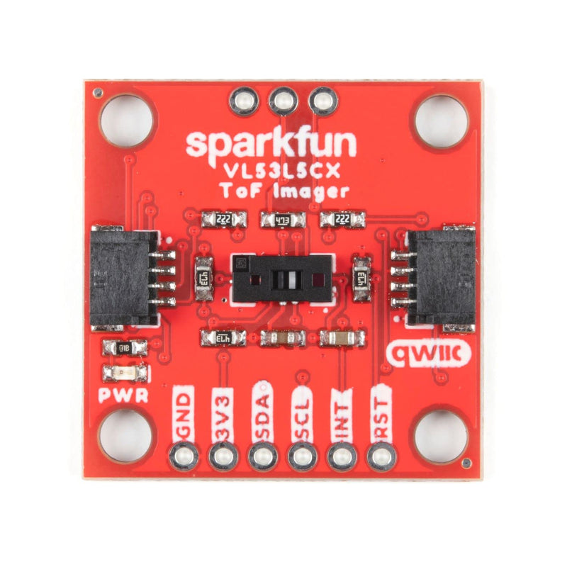 [Australia - AusPower] - SparkFun Qwiic ToF Imager -VL53L5CX-Multizone Distance Measurements -Up to 8x8 Zones w/Wide 63° Diagonal FoV -3D Room Mapping Obstacle Detection Gesture Recognition IoT Laser-Assisted autofocus AR/VR 