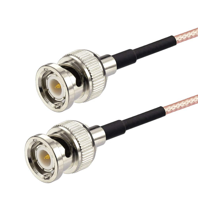 [Australia - AusPower] - SUPERBAT BNC Cable BNC Male to Male Connector Solder Coaxial Cable (2ft, 50 Ohm) for Antenna Scanners or Handheld Ham Radios etc. 2pcs 2ft RG316 cable 