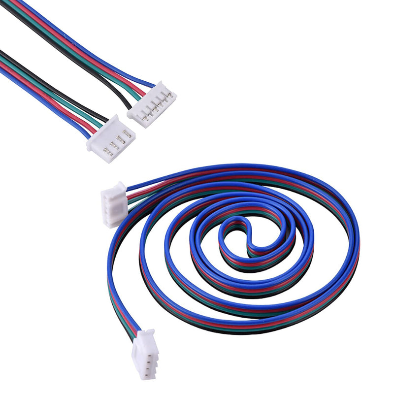 [Australia - AusPower] - R REIFENG 6Pcs 1.5M 59 Inch Stepper Motor Connector Cables XH2.54 4Pin to 6Pin White Terminal Paralled Lead Wire Motor Wires 