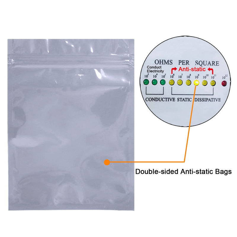 [Australia - AusPower] - Terokota Large 10Pcs Anti Static Bags, 11.81x15.75in Shielding ESD Bag, Resealable Antistatic Motherboard Bags for Electronics, GPU 10pcs-11.81x15.75in 