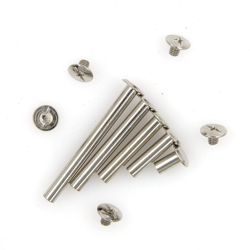 [Australia - AusPower] - Alloypro 80 Pcs Phillips Chicago Binding Screws M5 x 10/20/30/40/50mm (Silvery M5x10/20/30/40/50) Silvery M5x10/20/30/40/50 