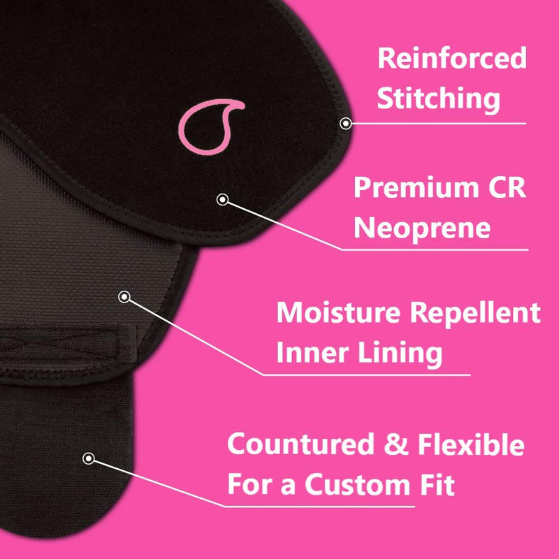 [Australia - AusPower] - Sweet Sweat Waist Trimmer - Premium Waist Trainer Belt for Women & Men Small Pink 