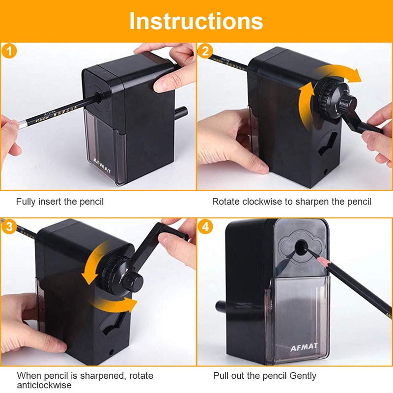 [Australia - AusPower] - Long Point Pencil Sharpener, Art Pencil Sharpeners, Charcoal Pencil Sharpener for Artists, Drawing Pencil Sharpener Manual for Art Pencils/Drawing/Sketching Pencils(φ6-8.2mm), Adjustable Points MANUAL PENCIL SHARPENER 