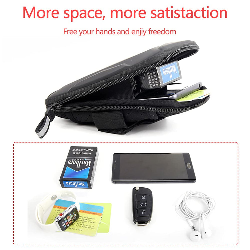 [Australia - AusPower] - Dxyufazhe Outdoor Sports Multifunctional Armband Waterproof Running Sports Fitness Mobile Arm Bag, Compatible with iPhone 11 Pro Max 11 XS XR 8, Galaxy S20 S10 S9 Plus for Men & Women (Black) Black 