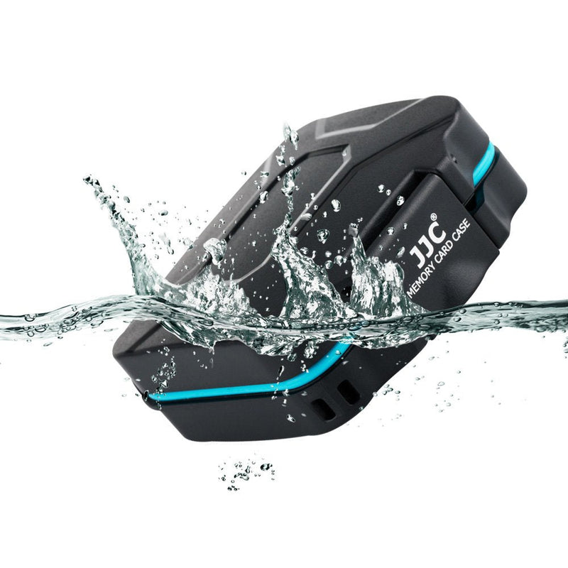 [Australia - AusPower] - JJC 8 Slots Memory Card Case Holder Storage for 4 SD SDHC SDXC Card and 4 Micro SD TF Card, Small SD Micro SD Card Case Organizer Waterproof & Anti-Shock For 4 SD+4 Micro SD 