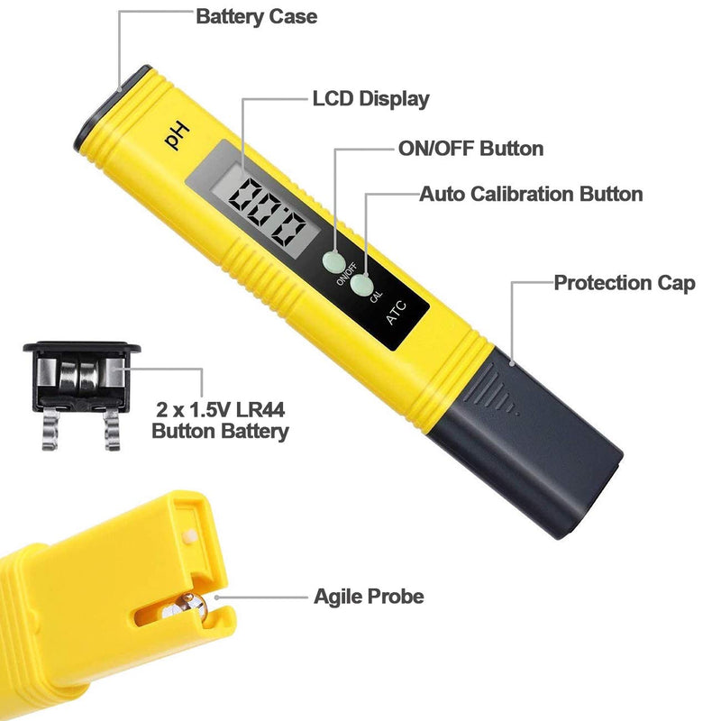 [Australia - AusPower] - GuDoQi PH Meter, TDS Meter Combo, Pool Water Test Kit, PH Tester Digital, PPM Meter, 0.01 Resolution TDS PH EC Temperature 4 in 1 Set for Drinking Water, Hydroponics, RO System, Aquarium, Swimming 