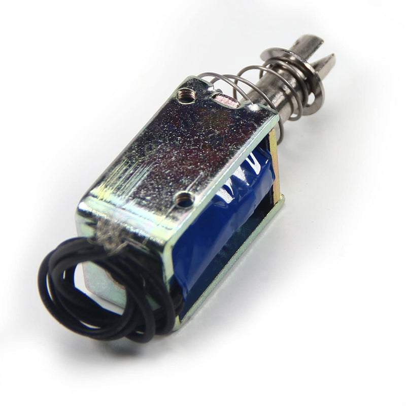 [Australia - AusPower] - Fielect DC 12V 25N Pull Type Solenoid Electromagnet 10mm Stroke Open Frame Solenoid Electromagnet Linear Motion, JF-1039-12V Model: JF-1039-12V 