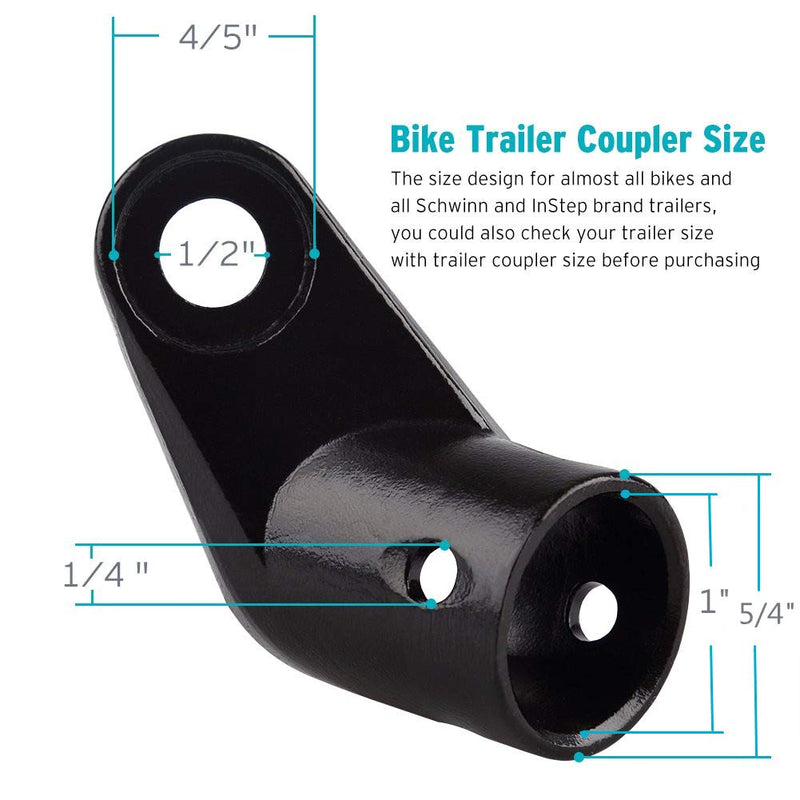 [Australia - AusPower] - Titanker Upgraded Bike Bicycle Trailer Coupler Attachment Angled Elbow for Instep & Schwinn Bike Trailers 