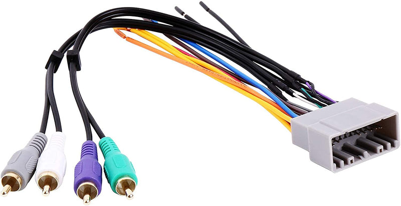 [Australia - AusPower] - RDBS AMP Amplifier Intergration Wire Harness RCA Plug Aftermarket Stereo Radio to Connect OEM Cable Harness Fit for 2002-2007 Chrysler/Dodge/Jeep 