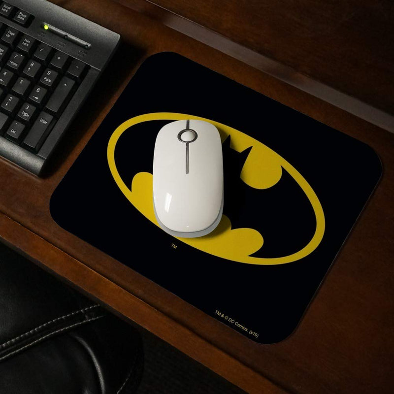 [Australia - AusPower] - Batman Classic Bat Shield Logo Low Profile Thin Mouse Pad Mousepad 