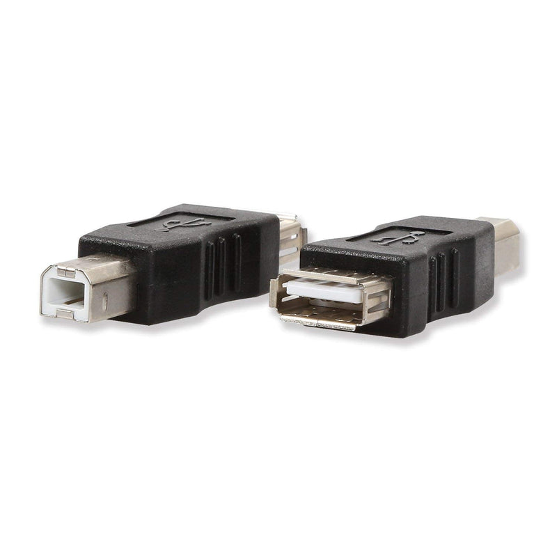 [Australia - AusPower] - ELECTOP 2 Pack USB 2.0 A Female to USB B Print Male Adapter Converter 