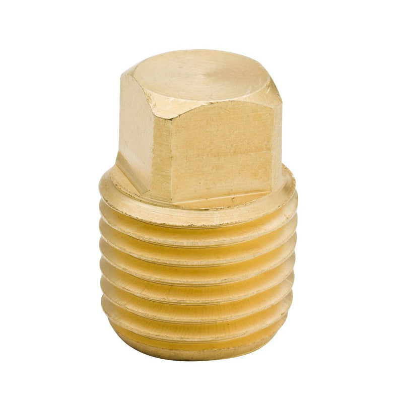 [Australia - AusPower] - Legines Solid Brass Pipe Fitting, 1/4" NPT Male Square Head Plug (5 pcs) 