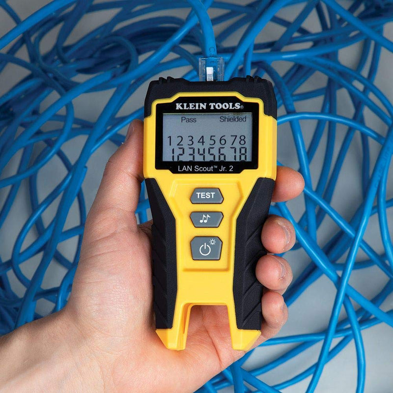 [Australia - AusPower] - Klein Tools VDV526-200 Cable Tester, LAN Scout Jr. 2 Ethernet Cable Tester for CAT 5e, CAT 6/6A Cables with RJ45 Connections 