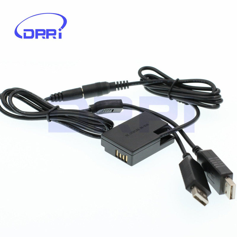[Australia - AusPower] - DRRI DR-E18 DC Coupler Replacement ACK-E18 Power Adapter for Rebel T7i T6i T6s (E18- Dual USB) 