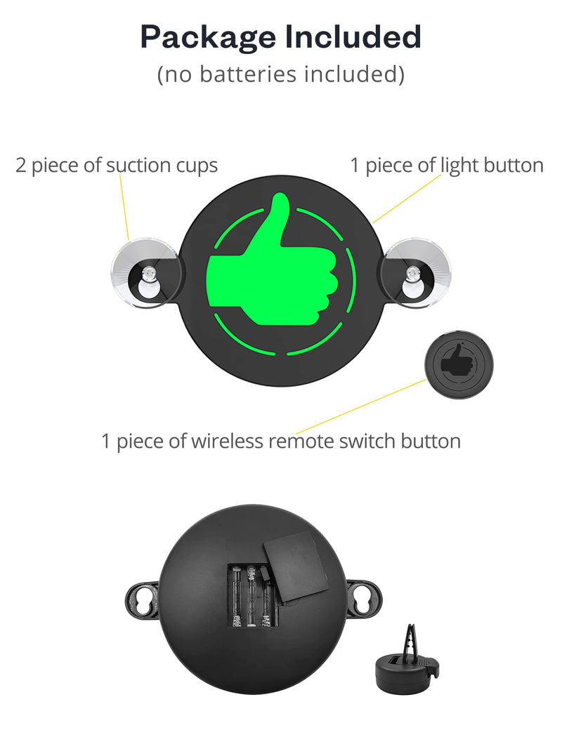 [Australia - AusPower] - Car Back Light Car Turning Light with Thank You Big Thumb Batteries are not Included 