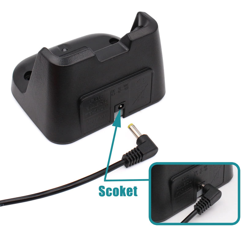 [Australia - AusPower] - Replace SBH-28 Charger Compatible for Yaesu FT-70DR FT-70D FT-70 Radio Yaesu SBR-24li Battery Desktop Rapid Charger 