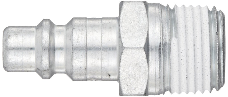 [Australia - AusPower] - Legris 9084 30 22 Nylon & Nickel-Plated Brass Tube Fitting, Plug, 1/2" NPT Male 
