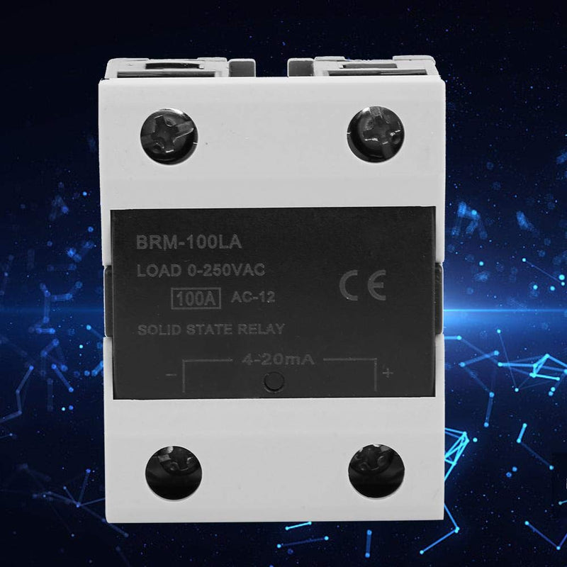 [Australia - AusPower] - SSR Solid State Relay, BRM-100LA 4-20mA 0-250VAC Solid State Relay Electronic Component Industrial Accessory with LED Light Tube 