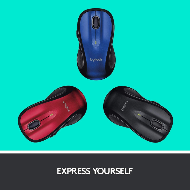[Australia - AusPower] - Logitech M510 Wireless Computer Mouse – Comfortable Shape with USB Unifying Receiver, with Back/Forward Buttons and Side-to-Side Scrolling - Red 
